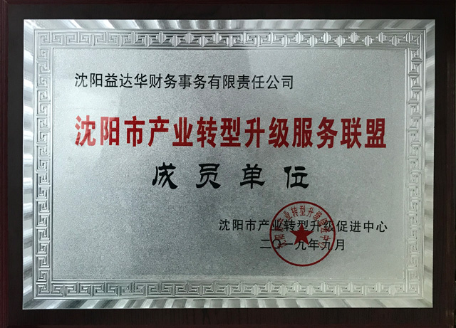 2019--沈阳市产业转型升级服务联盟